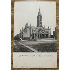 LA PLATA IGLESIA SAN PONCIANO ANTIGUA TARJETA POSTAL